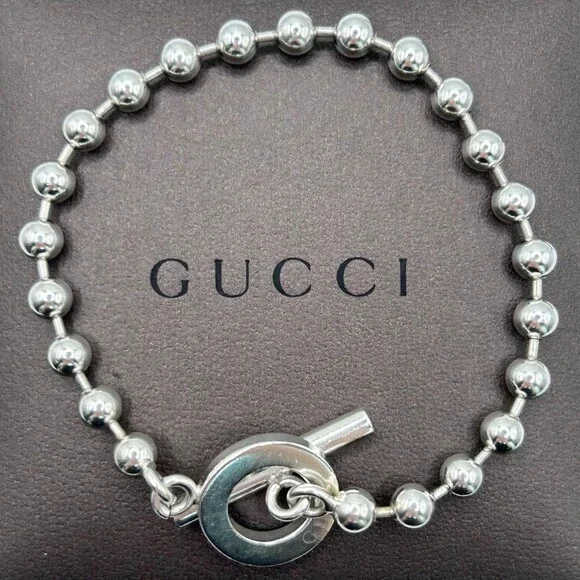 Gucci Sterling Silver Ball Chain #234607G11B - Picture 3 of 11